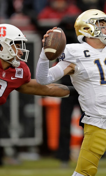 Ian Book throws 4 TD passes, No. 15 Notre Dame tops Stanford